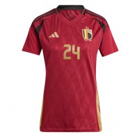 Belgien Amadou Onana #24 Fußballbekleidung Heimtrikot Damen EM 2024 Kurzarm